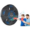Smart Music Boxing Machine - Wall Mounted Music Punching Pad for Kids, Electronic Focus Agility Training Pad with Boxing Glove, Compact and Resilient - Maquina de Boxeo Musical Pared (Blue Light.)