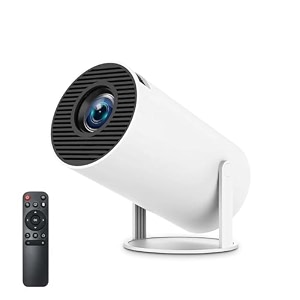 smart projector with android 11 hd projector 1080p 4k wifi6 bt home theater video projector 180 rotatable stand car keystone correction for mobile phone tv stick