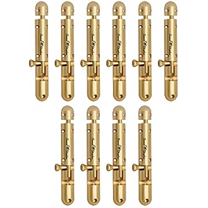 smart shophar brass capsule tower bolt 3 inches gold pack of 10