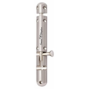 smart shophar outstanding brass capsule tower bolt 3 inches gold - pack of 6  convenient to put in placedurable design for cabinets and windows