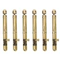 Smart Shophar Brass Capsule Tower Bolt 6 Inches Antique Pack of 6 / Secure Locking/Simple to implement/Durable Hardware/Rust-Resistant/Suitable for Doors, Cabinets