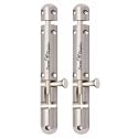 Smart Shophar Tower Bolt Latch Brass Capsule Tower Bolt Nickel Silver/Seamless Installation Process/Smooth Functionality/Suitable for Gates and Shutters Solid Brass Nickel Silver Finish 06 Inch
