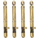 Smart Shophar Brass Capsule Tower Bolt 4 Inches Antique Pack of 4 / Secure Locking/Simple to implement/Durable Hardware/Rust-Resistant/Suitable for Doors, Cabinets