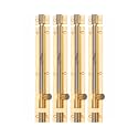 Smart Shophar Door Slide Latch Latchbolt Brass Plain Tower Bolt Gold Silver - Sturdy and Versatile Bolt Set for Doors and Gates - Durable, Classic Design, Seamless Setup Process, Secure Fastening