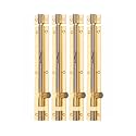 Smart Shophar Tower Bolt Latch Brass Plain Tower Bolt Gold Silver - Sturdy and Versatile Bolt Set for Doors and Gates - Durable, Classic Design, Seamless Setup Process, Secure Fastening Solid Bra