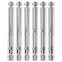 Smart Shophar Door Slide Latch Latchbolt Brass Plain Tower Bolt Nickel Silver - Durable and Reliable Tower Bolt Set - Strong, Convenient Assembly, Secure Fastening, Nickel Silver Finish Solid Bra