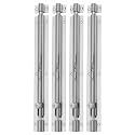 Smart Shophar Brass Plain Tower Bolt 8 Inch Nickel Silver - Strong and Practical Tower Bolt Set - Sleek Design, User-Friendly Installation, Nickel | Nickel Silver Finish | 8 Inch | Pack of 4