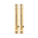 Smart Shophar Brass Plain Tower Bolt 10 Inches Gold Silver Pack of 2 - Functional and Reliable Bolt Set for Doors and Gates - Superb, Classic Design, Quick to install Design, Secure Fastening