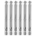 Smart Shophar Barrel Bolt Slide Lock Brass Plain Tower Bolt Nickel Silver/Sturdy and Secure/User-Friendly Installation/Suitable for Interior Doors Solid Brass Nickel Silver Finish 10 Inch Pack