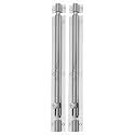 Smart Shophar Door Slide Latch Latchbolt Brass Plain Tower Bolt Nickel Silver/Durable and Reliable/User-Friendly Installation/Suitable for Barn Doors Solid Brass Nickel Silver Finish 12 Inch Pa