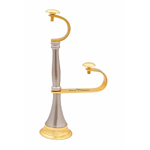 smart shophar curtain brackets holders brass round double pole center support curtain bracket gold silver  solid curtain bracket support for rodsdoor and window fitting for rod solid brass g