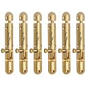 Smart Shophar Barrel Bolt Slide Lock Effortless Installation Brass Capsule Tower Bolt Gold - / Reliable Security/Durable Design for Cabinets and Windows Solid Brass Gold Finish 04 Inch Pack of 6