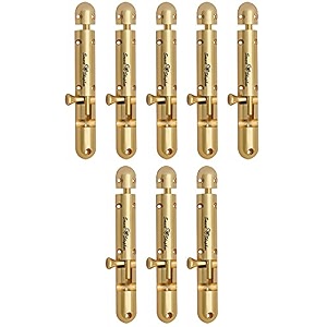 smart shophar enhanced security brass capsule tower bolt 4 inches gold - pack of 8  long-lasting durabilityreliable performance