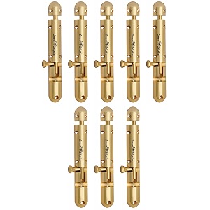 smart shophar brass capsule tower bolt 6 inches gold pack of 8