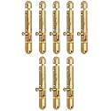 Smart Shophar Brass Capsule Tower Bolt 6 Inches Gold Pack of 8