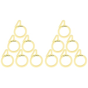 smart shophar plastic nemani curtain ring 15 inches cream pack of 12  stylish and elegantsmooth glidingsuitable for home decor
