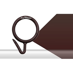 smart shophar premium home improvement hardware plastic nemani curtain ring brown - versatile and reliable curtain rings - long-lasting performance convenient assembly secure fastening heavy-du