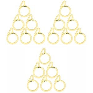 smart shophar plastic nemani curtain ring 15 inches cream pack of 18  reliable and durableseamless installation processsuitable for curtain rods