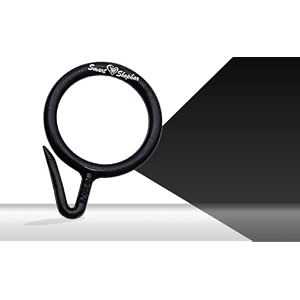 smart shophar heavy duty metal fitting plastic nemani curtain ring black - reliable and versatile curtain rings - strong quick and simple setup secure fastening heavy-duty alloy metal bk finish
