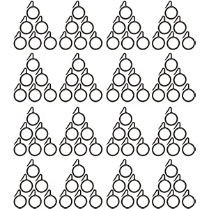 smart shophar heavy duty metal fitting plastic nemani curtain ring brownreliable and durableseamless installation processsuitable for drapes heavy-duty alloy metal brass finish 15 pack of 96