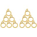 Smart Shophar Furniture Hardware Accessories Plastic Nemani Curtain Ring Yellow/Durable and Long-Lasting/Easy to Use/Suitable for Curtains and Drapes Heavy-Duty Alloy Metal YL Finish 1.5 Pack o...