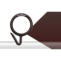 Smart Shophar Premium Home Improvement Hardware Plastic Nemani Curtain Ring Brown - Versatile and Reliable Curtain Rings - Long-Lasting Performance, Convenient Assembly, Secure Fastening Heavy-Du...
