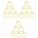 Smart Shophar Plastic Nemani Curtain Ring 1.5 Inches Cream Pack of 18 / Reliable and Durable/Seamless Installation Process/Suitable for Curtain Rods