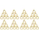 Smart Shophar Plastic Nemani Curtain Ring 1.5 Inches Yellow Pack of 48 / Smooth Gliding/Sturdy and Durable/Suitable for Heavy Drapes