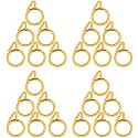 Smart Shophar Premium Home Improvement Hardware Plastic Nemani Curtain Ring Yellow/Rapid and Effortless Mounting/Reliable Performance/Suitable for Rods and Poles Heavy-Duty Alloy Metal YL Finis...