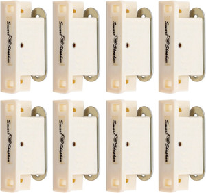 smart shophar sha68dc-quic-sl_p8 quick door catcher 225 inches silver white cream pack of 8 door mounted door stopper