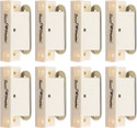 Smart Shophar SHA68DC-QUIC-SL_P8 Quick Door Catcher 2.25 Inches Silver White Cream, Pack of 8 Door Mounted Door Stopper