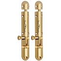 Smart Shophar Smooth Operation Brass Capsule Tower Bolt 6 Inches Gold - Pack of 2 / Rust-Resistant Finish/Secure Fastening