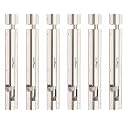 Smart Shophar Barrel Bolt Slide Lock Stainless Steel Plain Tower Bolt Silver, / Heavy-Duty Design/Rapid and Effortless Mounting/Enhances Door Functionality Stainless Steel Silver Finish 10 Inch P