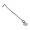 Smart Shophar Premium Home Improvement Hardware Stainless Steel Round Gate Hook Silver, Sleek and Sturdy Gate Hook for Secure Gate Closure (1-Pack) Stainless Steel Silver Finish 06 Inch Pack of 1