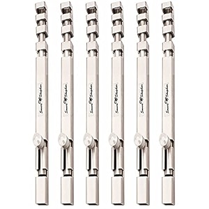 smart shophar barrel bolt slide lock stainless steel square section tower bolt silverheavy-duty constructionsimple to implementperfect for doors and cabinets