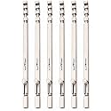 Smart Shophar Barrel Bolt Slide Lock Stainless Steel Square Section Tower Bolt Silver/Heavy-Duty Construction/Simple to Implement/Perfect for Doors and Cabinets