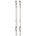 Smart Shophar Door Slide Latch Latchbolt Stainless Steel Square Section Tower Bolt Silver/Reliable Hardware/Convenient Installation/Suitable for Doors and Cabinets