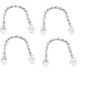Smart Shophar Furniture Hardware Accessories Stainless Steel Suzu Table Chain Silver, / Value Pack/Enhances Furniture Aesthetics/Durable Construction Stainless Steel Silver Finish 12 Inch Pack of 4
