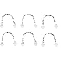 Smart Shophar Heavy Duty Floor Wedge Stainless Steel Suzu Table Chain Silver, / Value Pack/Weatherproof/Ideal for Garden and Patio Furniture/Wardrobe Stopper Stainless Steel Silver Finish 10 Inch