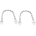 Smart Shophar Premium Home Improvement Hardware Stainless Steel Suzu Table Chain Silver, / Rustic Charm/Decorative Design/Effortless Installation Stainless Steel Silver Finish 12 Inch Pack of 2