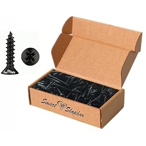 smart shophar steel phillips flat head sheet metal screws 32 x 8 mm black oxide finish pack of 1000 pcsfine-quality fastenersperfect for construction projectsenhanced durability