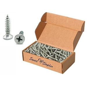 smart shophar steel phillips flat head sheet metal screws 19 x 4 mm silver chrome plated pack of 20 pcssleek and securesuitable for furniture projectsmodern look