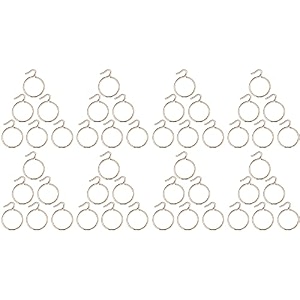 smart shophar heavy duty metal fitting steel supreme curtain ring silver premium curtain hardware for stylish homes stainless steel silver finish 15 pack of 48
