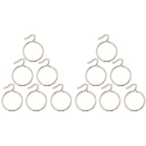 smart shophar furniture hardware accessories steel supreme curtain ring hook silver window curtains doors curtains big size heavy metal hooks perfect round curve shape smooth running on standard
