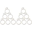 Smart Shophar Furniture Hardware Accessories Steel Supreme Curtain Ring Hook Silver Window Curtains Doors Curtains |Big Size Heavy Metal Hooks Perfect Round Curve Shape Smooth Running on Standard...