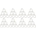 Smart Shophar Heavy Duty Metal Fitting Steel Supreme Curtain Ring Silver, Premium Curtain Hardware for Stylish Homes Stainless Steel Silver Finish 1.5 Pack of 48