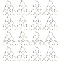 Smart Shophar Steel Supreme Curtain Ring 1.5 Inches Silver, Pack of 96, Reliable Curtain Rings for Large Setups