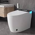 Smart Toilet with Bidet Heated Seat Auto Flush Manual Seat/Lid