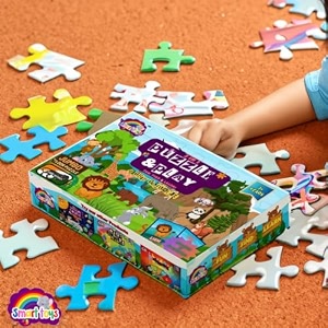 kid floor puzzle amp game - puzzle amp play space 96pieces jigsaw puzzles 42 x 30 cm activity amp learning puzzlesgifts for boys amp girls ages 3 to 7 under 500 animals