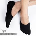 Men'S And Women'S Cotton Low Cut Loafer Socks | No -Show| Anti Slip Silicon Grip (BLACK) (1)